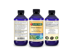 Close-up of Healthy Habits Silver Defense label