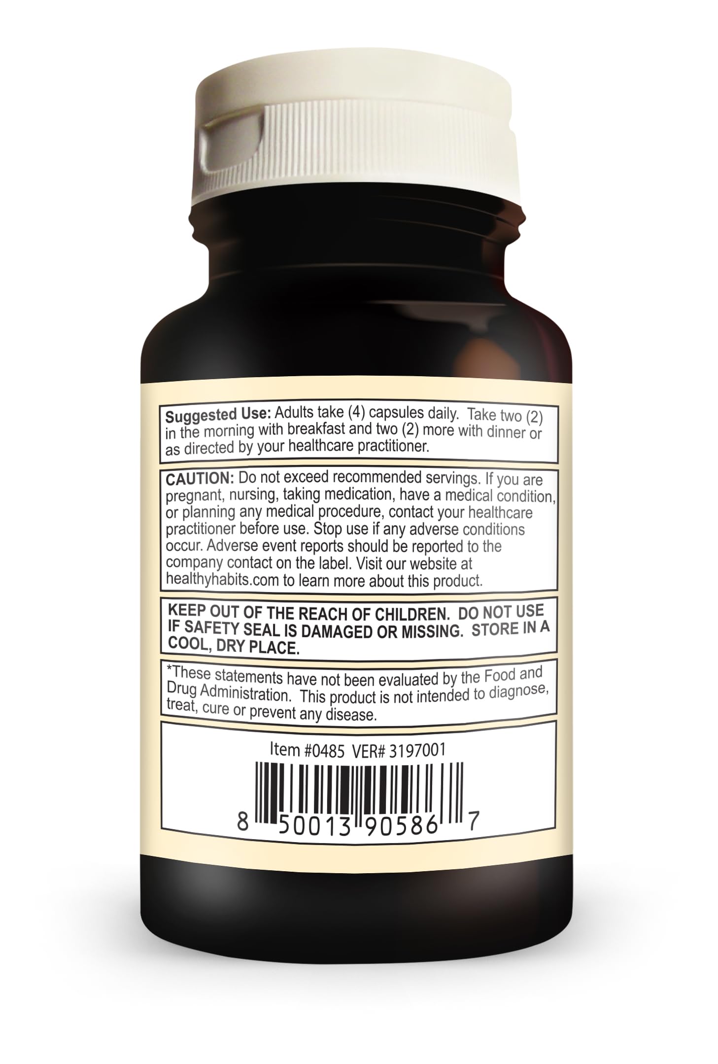 Healthy Habits StrictionBP USA-made facility seal image signifying quality and GMP-tested production.
