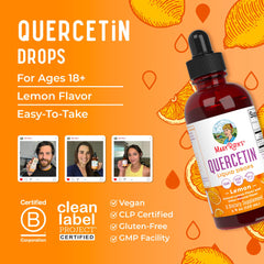 Healthy heart lifestyle concept with MaryRuth Quercetin Drops