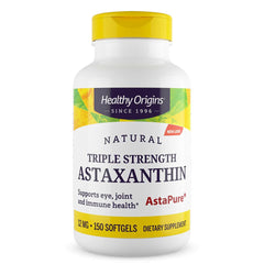 Healthy Origins Astaxanthin 12 mg Astapure softgels bottle front