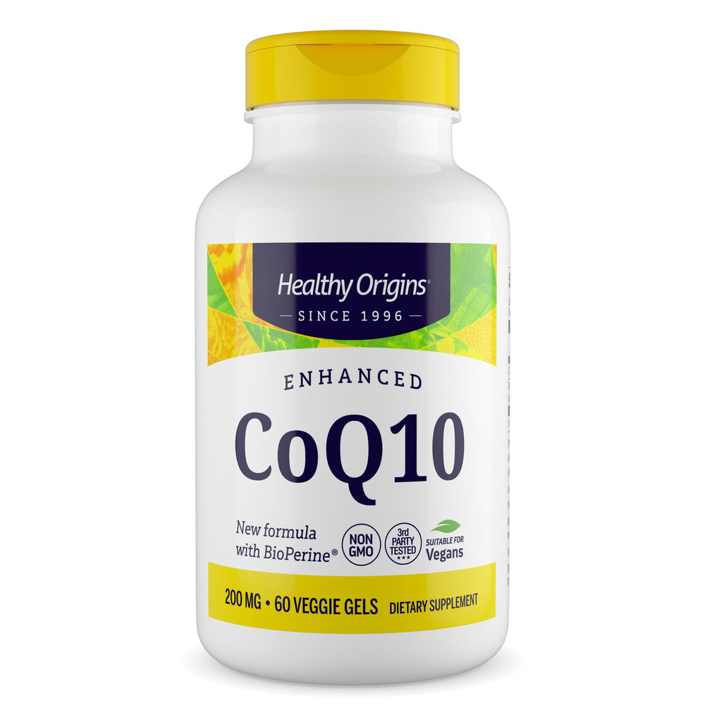Healthy Origins CoQ10 with BioPerine packaging