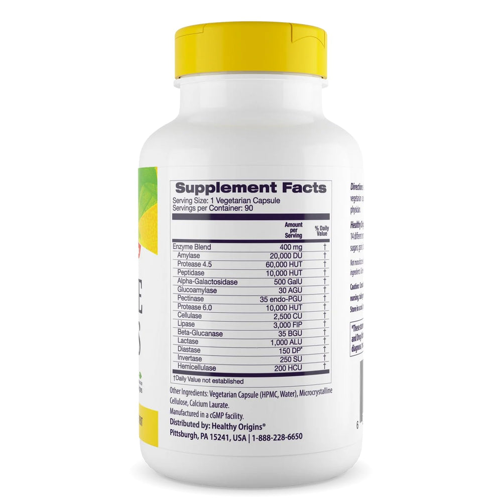 Broad spectrum digestive enzymes illustration