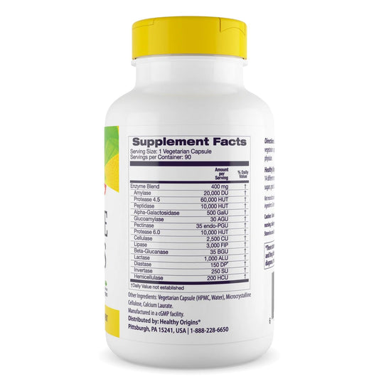 Broad spectrum digestive enzymes illustration