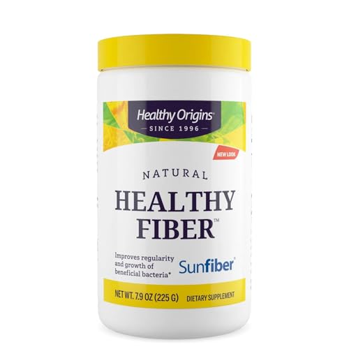 Container of Healthy Origins Healthy Fiber with all-natural, non-GMO, gluten-free labeling