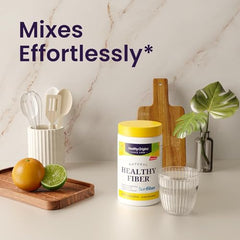 Pouring Healthy Fiber into a smoothie or beverage