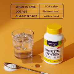 Concept image representing hair health benefits of Inositol Powder