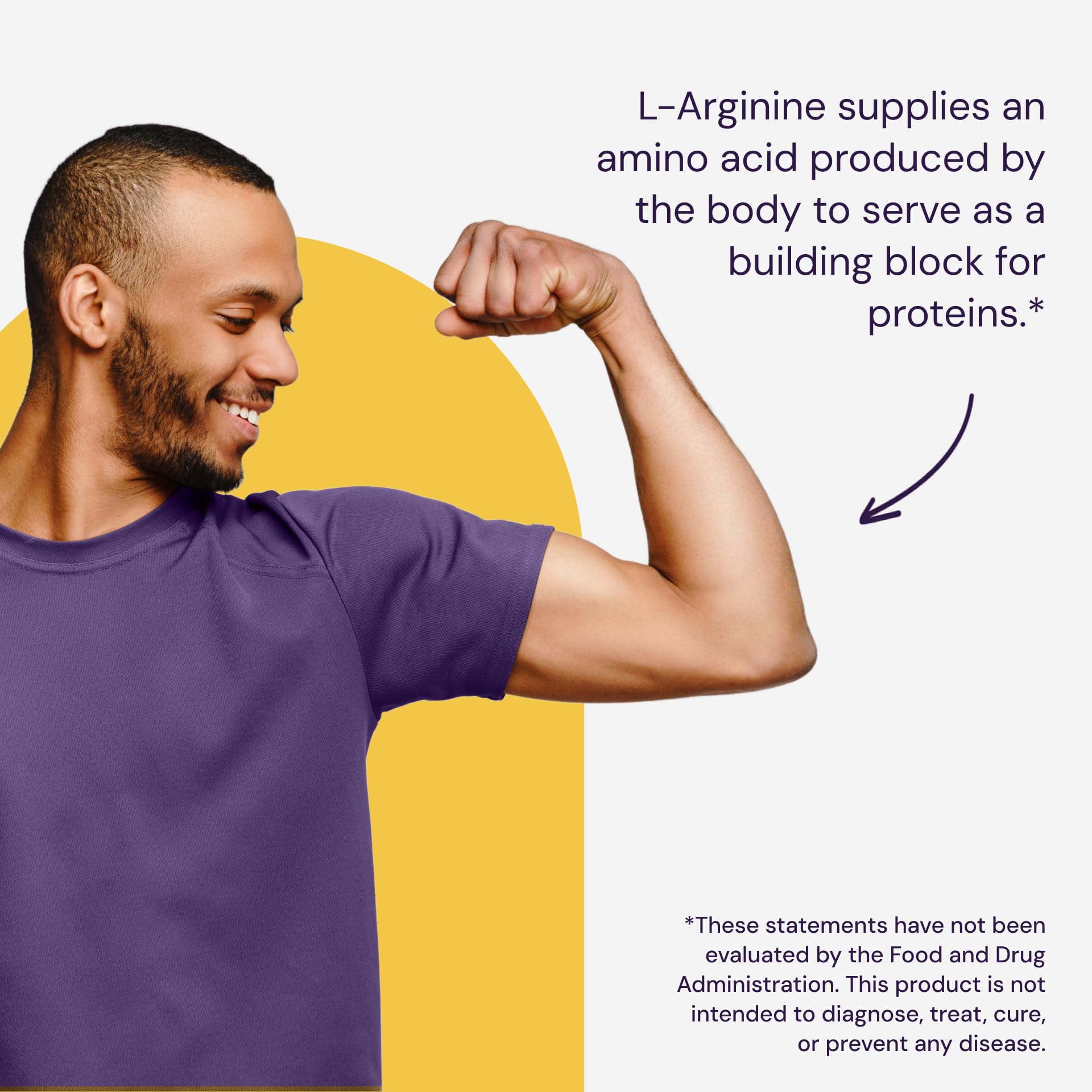 Label for Healthy Origins L-Arginine supplement