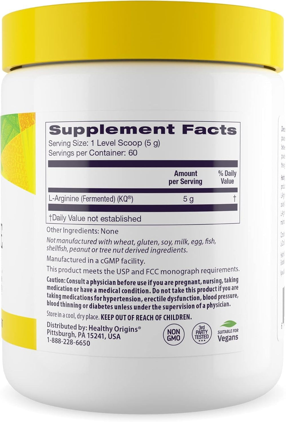 Nitric oxide support detail for L-Arginine
