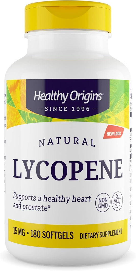 Healthy Origins Lycopene 15 mg bottle front view