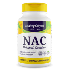 Healthy Origins NAC 1,000 mcg bottle label