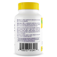 NAC bottle showing supplement facts and cap