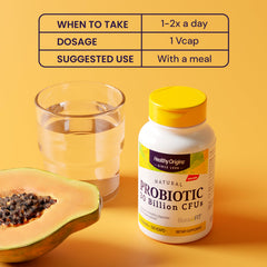 Travel-friendly probiotic bottle for on-the-go use