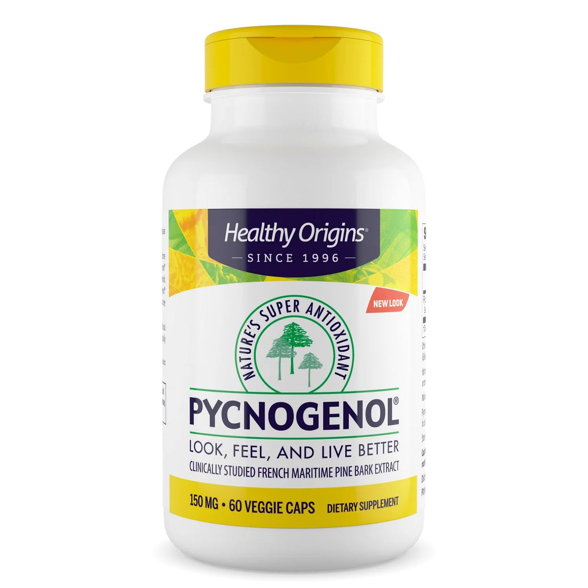 Healthy Origins Pycnogenol 150 mg bottle front view
