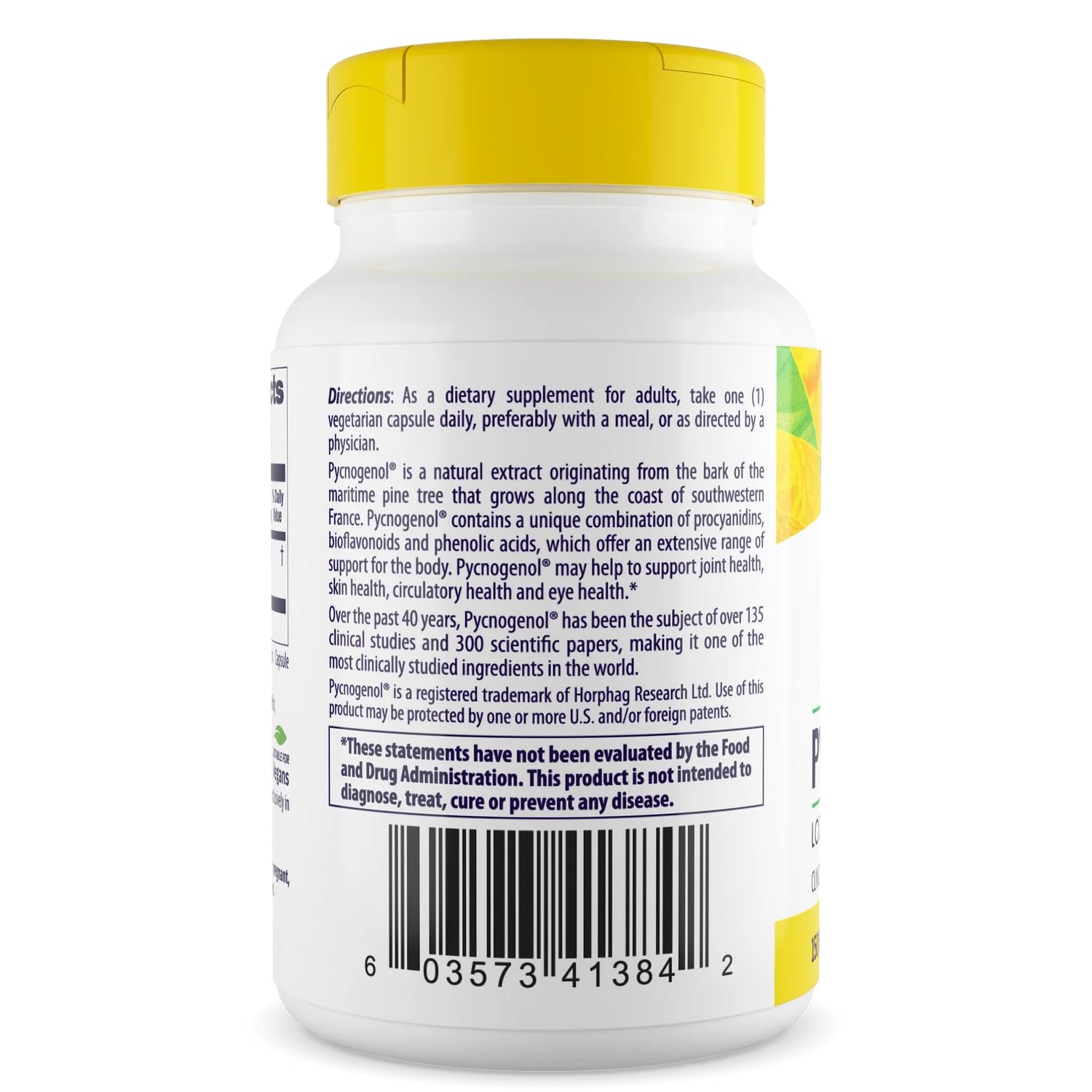 Supplement facts / ingredients panel