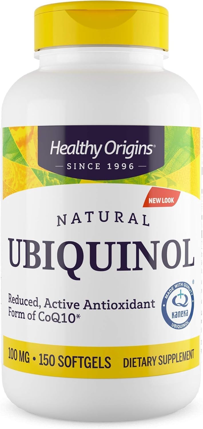 Healthy Origins Ubiquinol 100 mg bottle front view