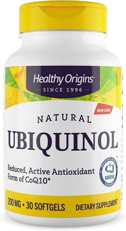 Healthy Origins Ubiquinol 200 mg bottle front