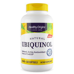 Healthy Origins Ubiquinol 50 mg bottle - front view