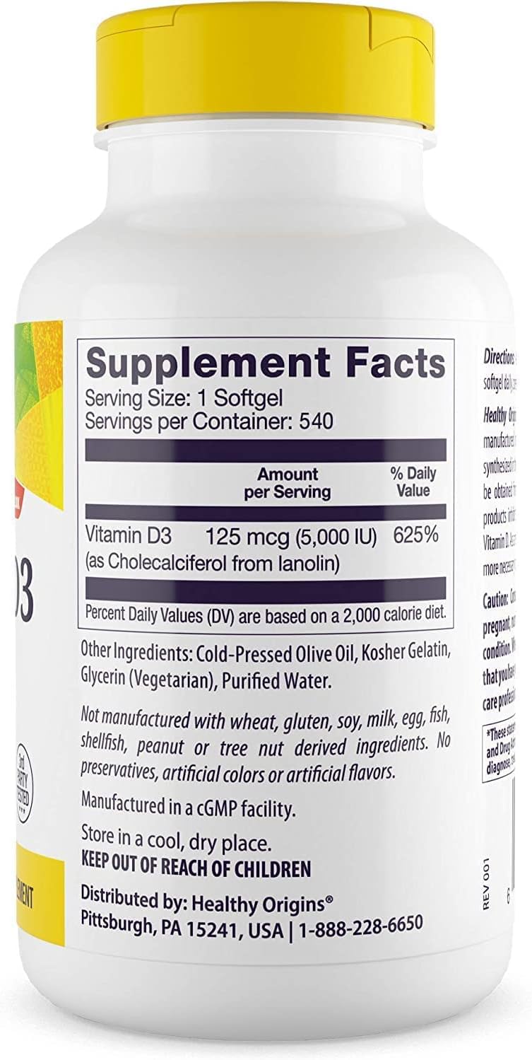 Close-up of vitamin D3 softgels illustrating softgel form