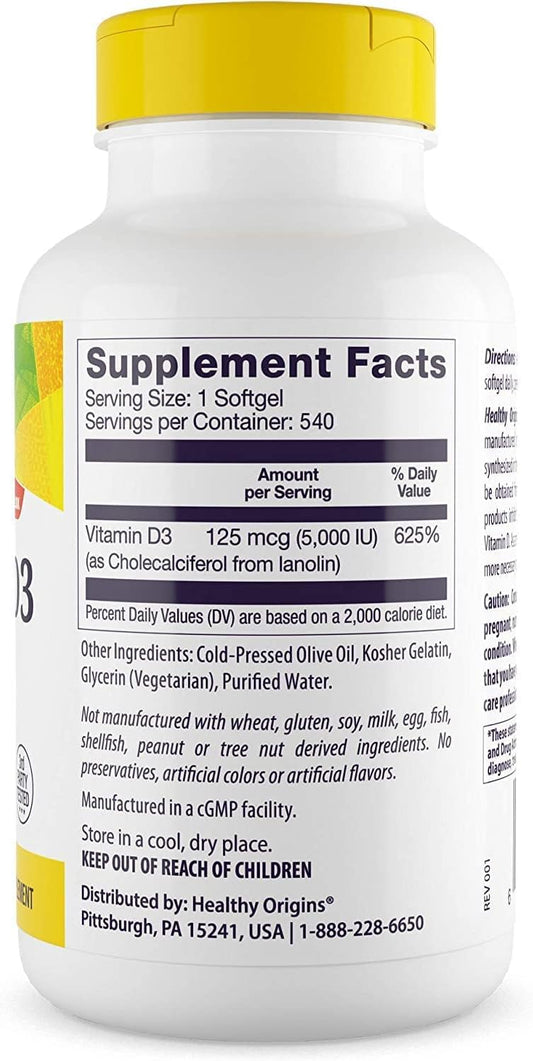 Close-up of vitamin D3 softgels illustrating softgel form
