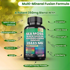Dandelion, yellow dock and iodine/chlorophyll related capsules