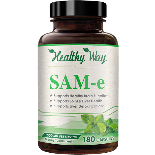 HealthyWayRx SAM-e 1500mg bottle on white background