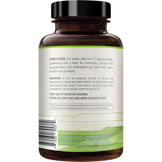 HealthyWayRx SAM-e 500mg bottle label and facts