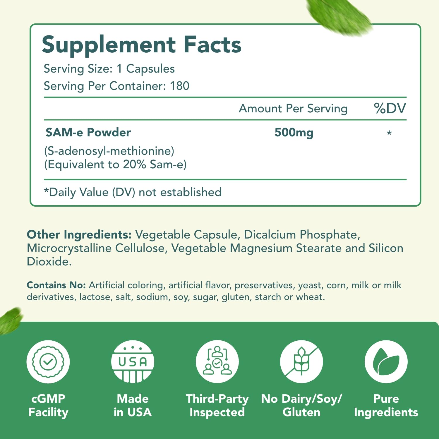 Clean formula with no artificial flavors or colors