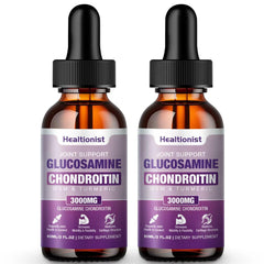 Healtionist 2-Pack Glucosamine Chondroitin MSM Liquid Drops front view