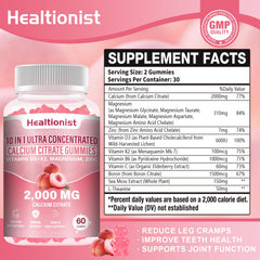 Close-up of peach-flavored Healtionist gummies