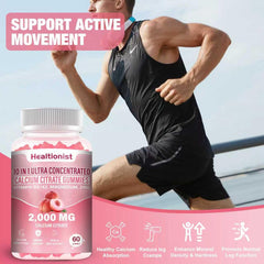 Supplement ingredients layout including magnesium and zinc