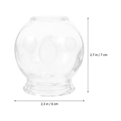Smooth, burr-free edges on glass cupping cups for safety