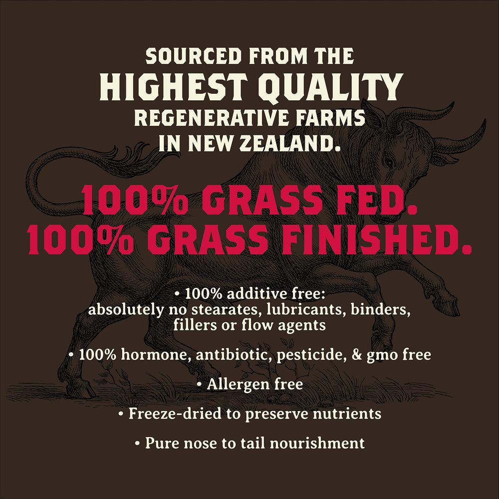 Heart & Soil Bone Matrix label highlights purity and third-party testing.