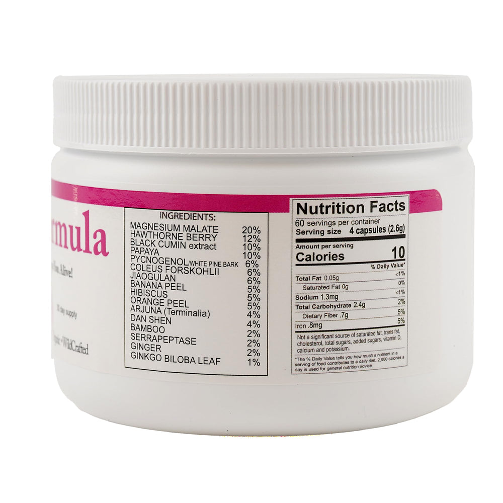 Close-up of Magnesium Malate powder used in HeartCare Blend