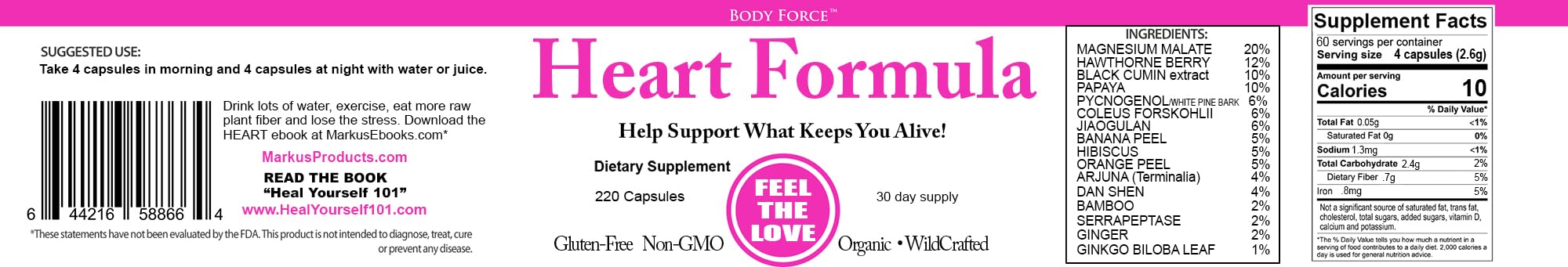 Hawthorn berries with Ginkgo Biloba for HeartCare Blend