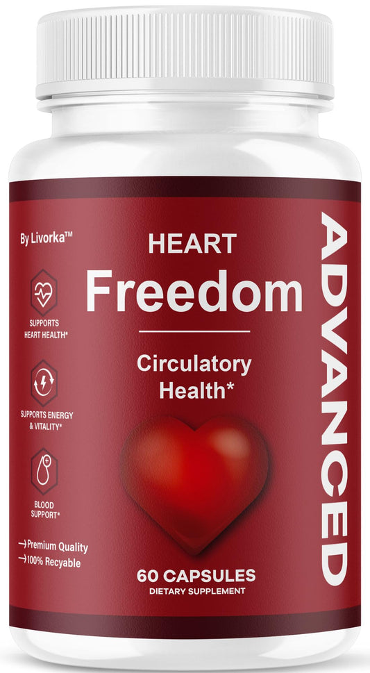 Heart Freedom bottle front view with label