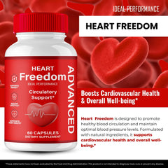 Heart Freedom Capsules circulation support capsules bottle shown