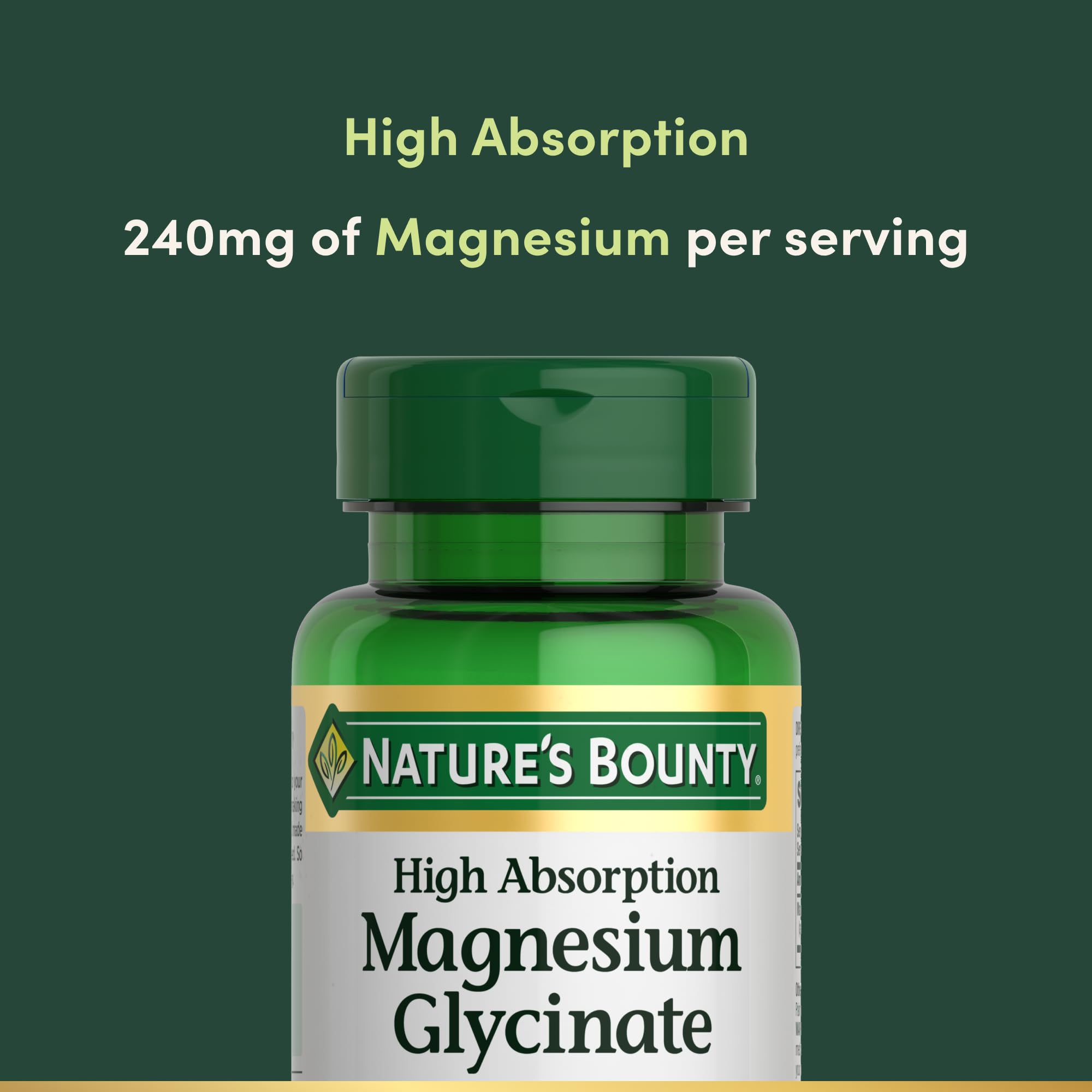 Heart health benefits from magnesium glycinate 240 mg