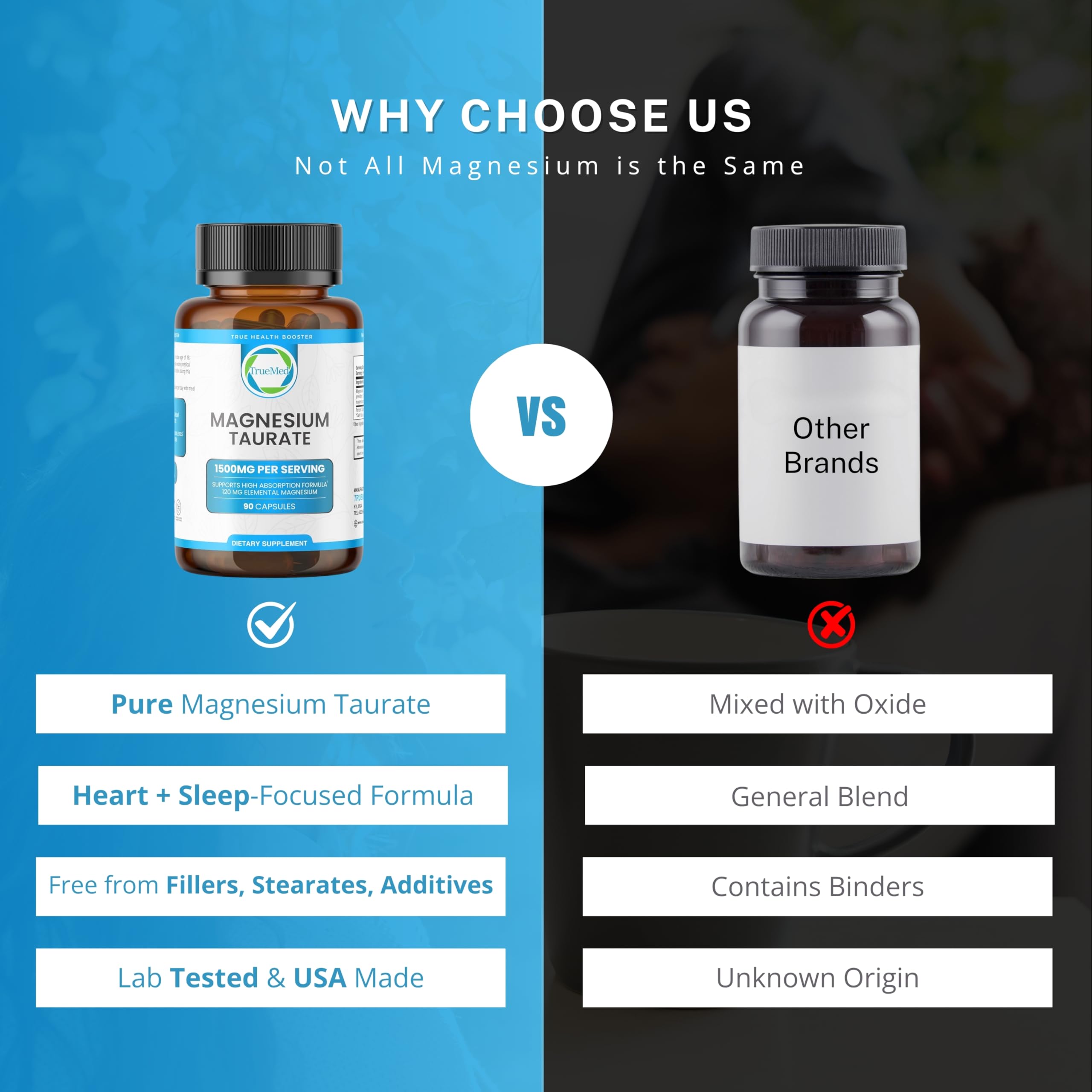 Magnesium taurate supporting heart health