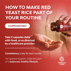 Heart health dietary supplement bottle on a wooden surface