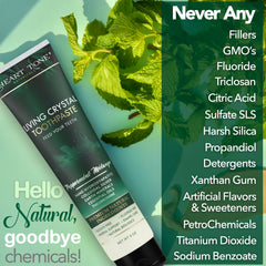 Close-up of nano hydroxyapatite toothpaste texture