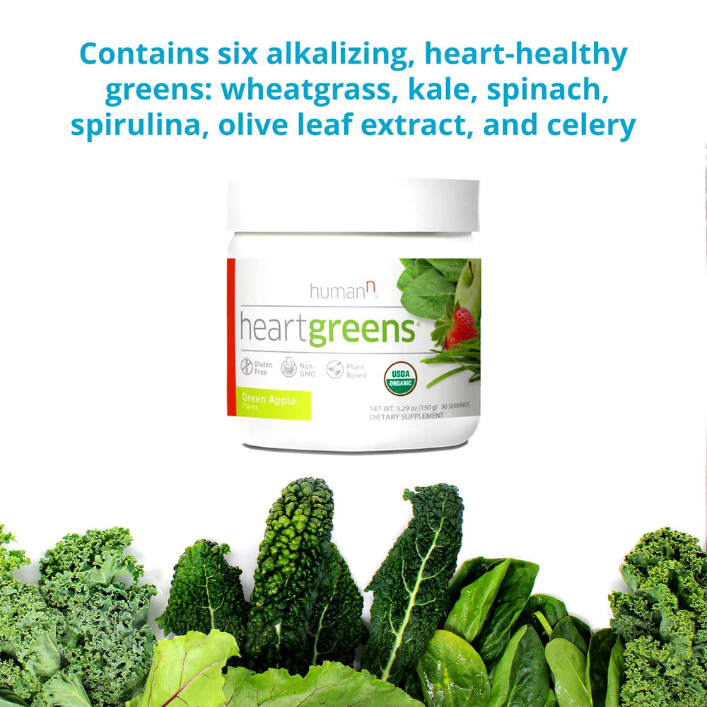 Apple, Strawberry and Pomegranate antioxidant fruits in HeartGreens