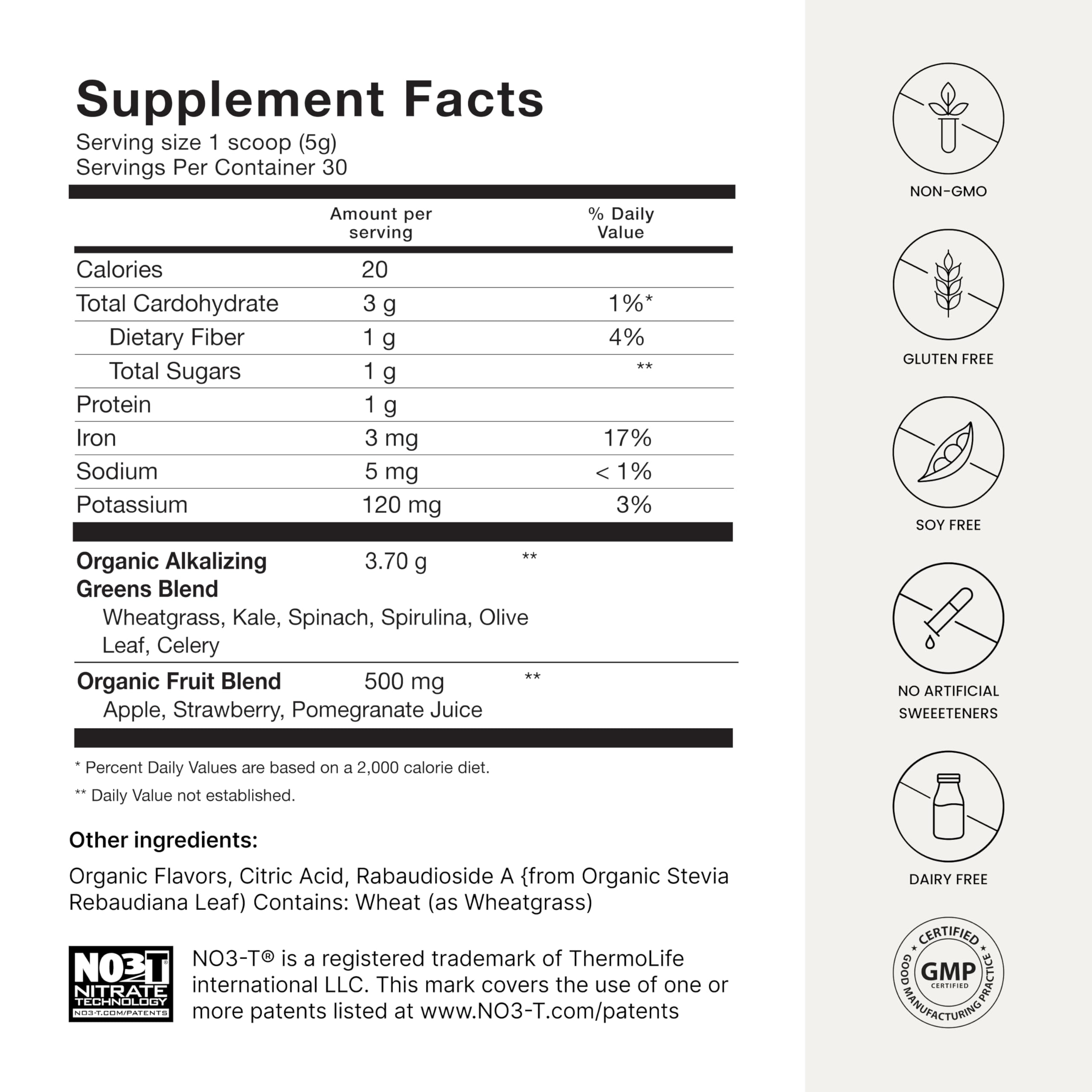 USDA Organic certification label on HeartGreens