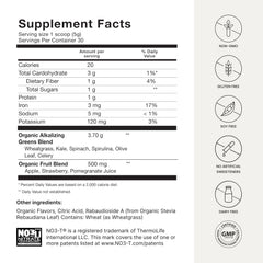 USDA Organic certification label on HeartGreens