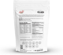 Close-up of unflavored hydrolyzed collagen powder