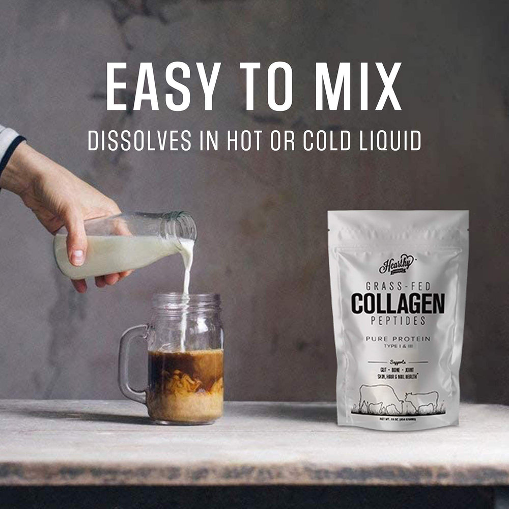 Smoothie prepared with Hearthy Foods collagen powder