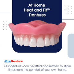 Close-up of denture teeth in shade A1