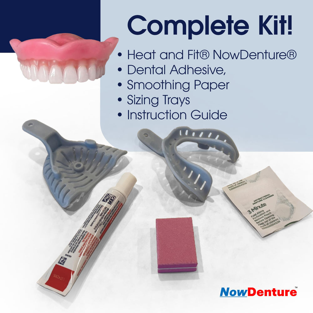 Free fitting trays included with NowDenture
