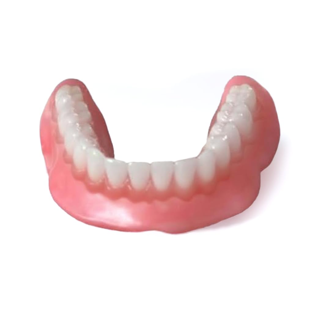 Lower front view of Heat and Fit NowDenture, USA-made