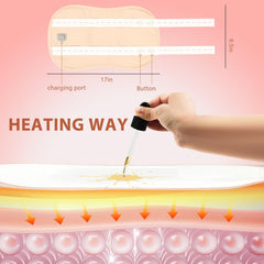 Castor oil pack with pads ready for moistening skin