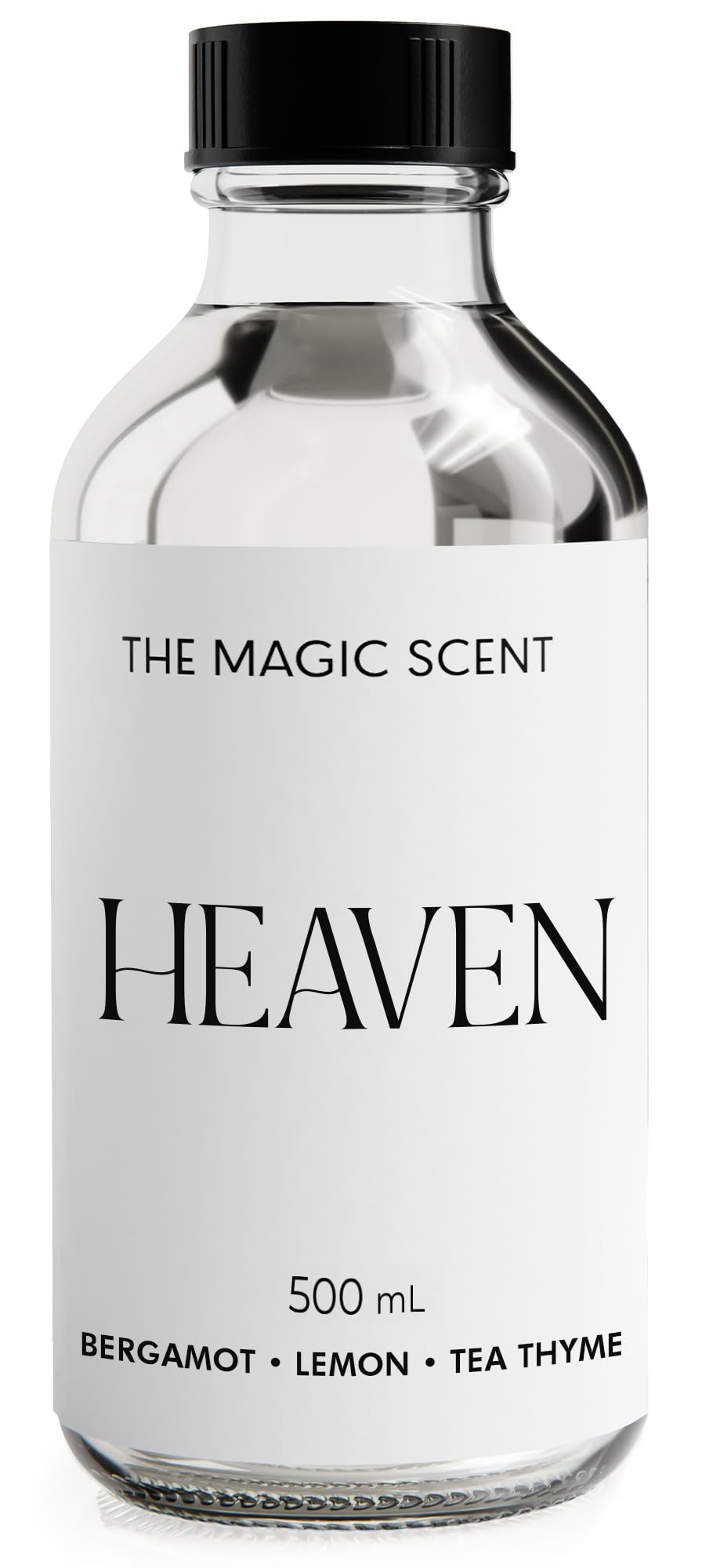 Heaven hotel diffuser oil bottle displaying 500 ml of premium blend